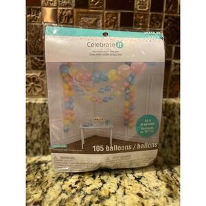 Celebrate it 105 Balloon Chain Garland Kit Pastel Colors 55ft‎ Party Decor